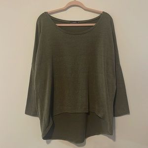 Green Oversized Dolman Top